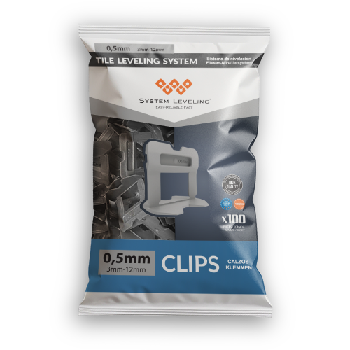 Tile Leveling Clips 0.5mm – Plastic Spacers for Professional Tile Installation