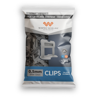 compare product Tile Leveling Clips 0.5mm – Plastic Spacers for Professional Tile Installation