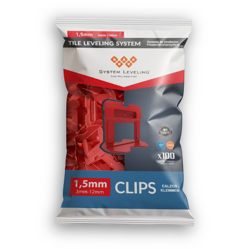 Tile Leveling Clips 1.5mm – Plastic Spacers for Professional Tile Installation