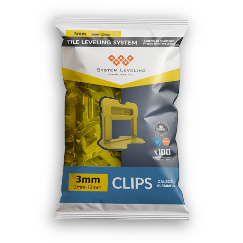 Tile Leveling Clips 3mm – Plastic Spacers for Professional Tile Installation