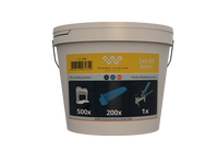 Tile Leveling System Set – Bucket with Clips 3mm, Wedges & Pliers