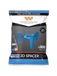 3D Tile Spacers – Cross Clips for Perfect Tile Corners (1.5 mm & 3 mm)