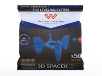 3D Tile Spacers – Cross Clips for Perfect Tile Corners (1.5 mm & 3 mm)